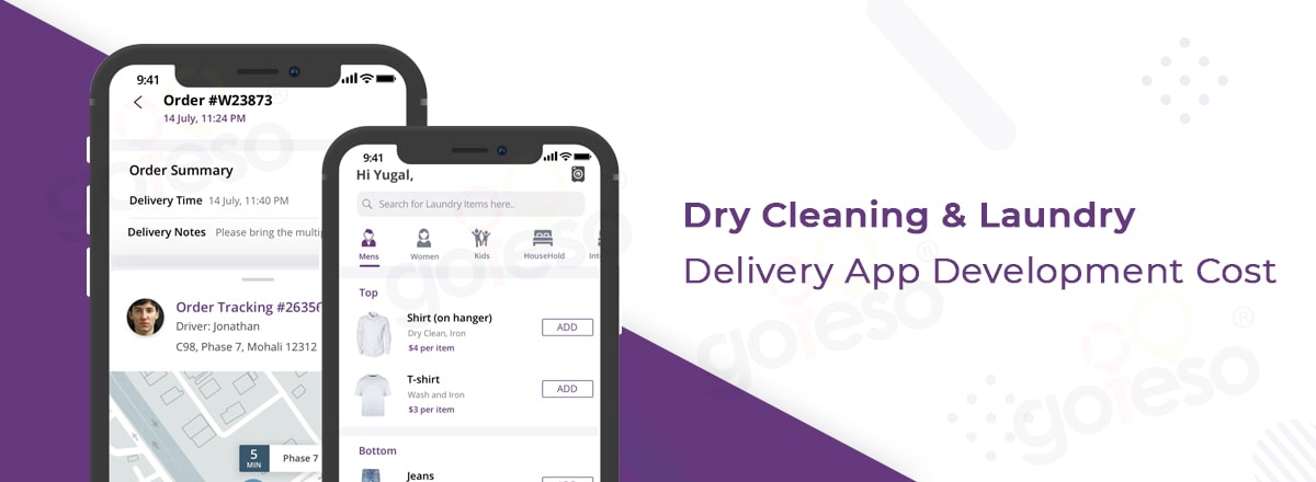 custom app builder for a dry cleaner